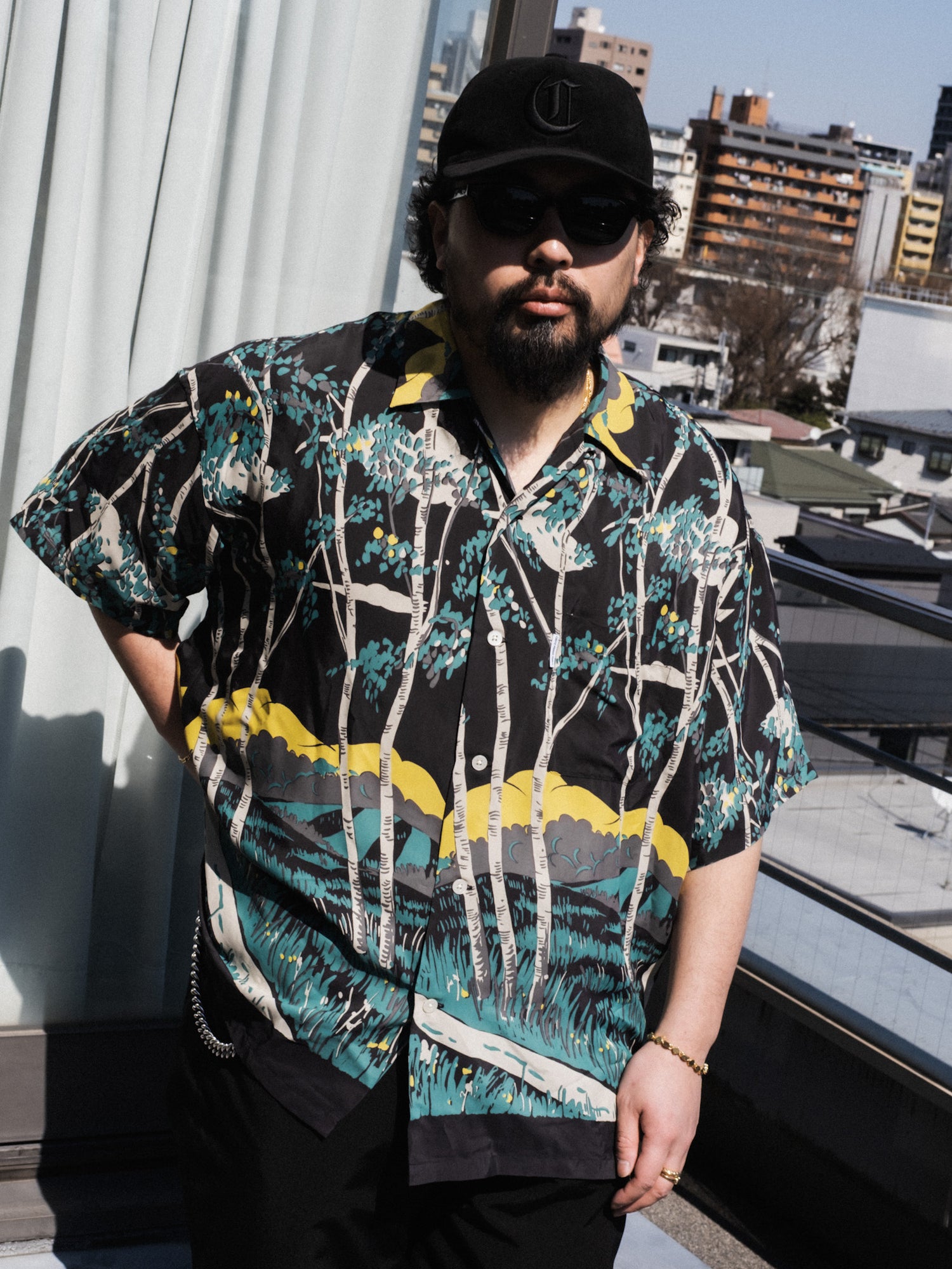 Rayon Open Collar S/S Shirts