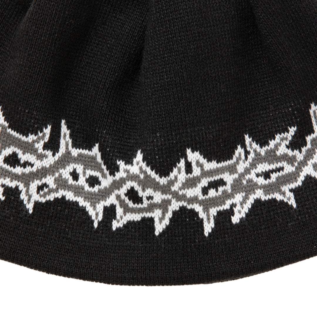 Jacquard Cuffless Beanie