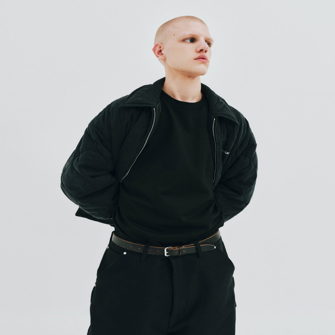 Tea-Core Leather Narrow Belt
