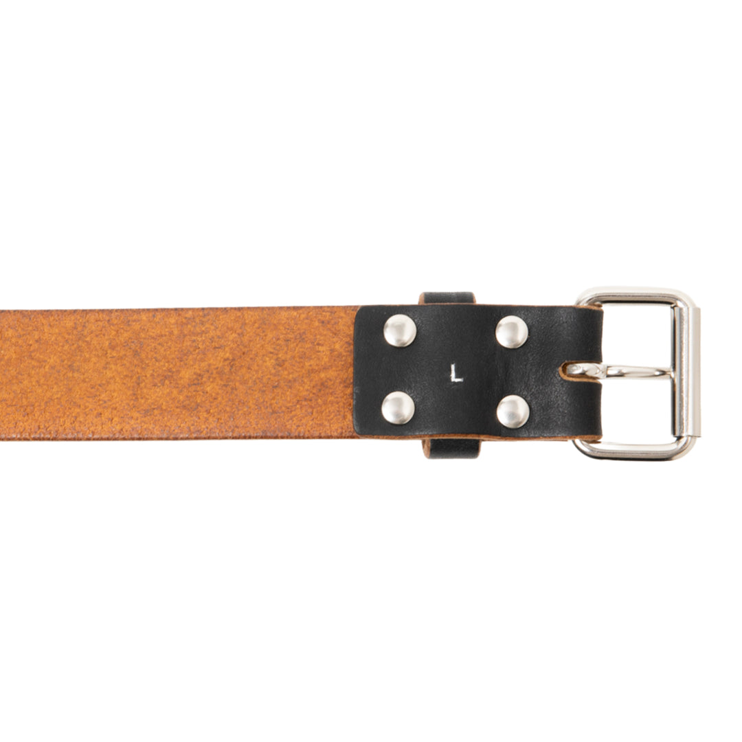 Tea-Core Leather Narrow Belt