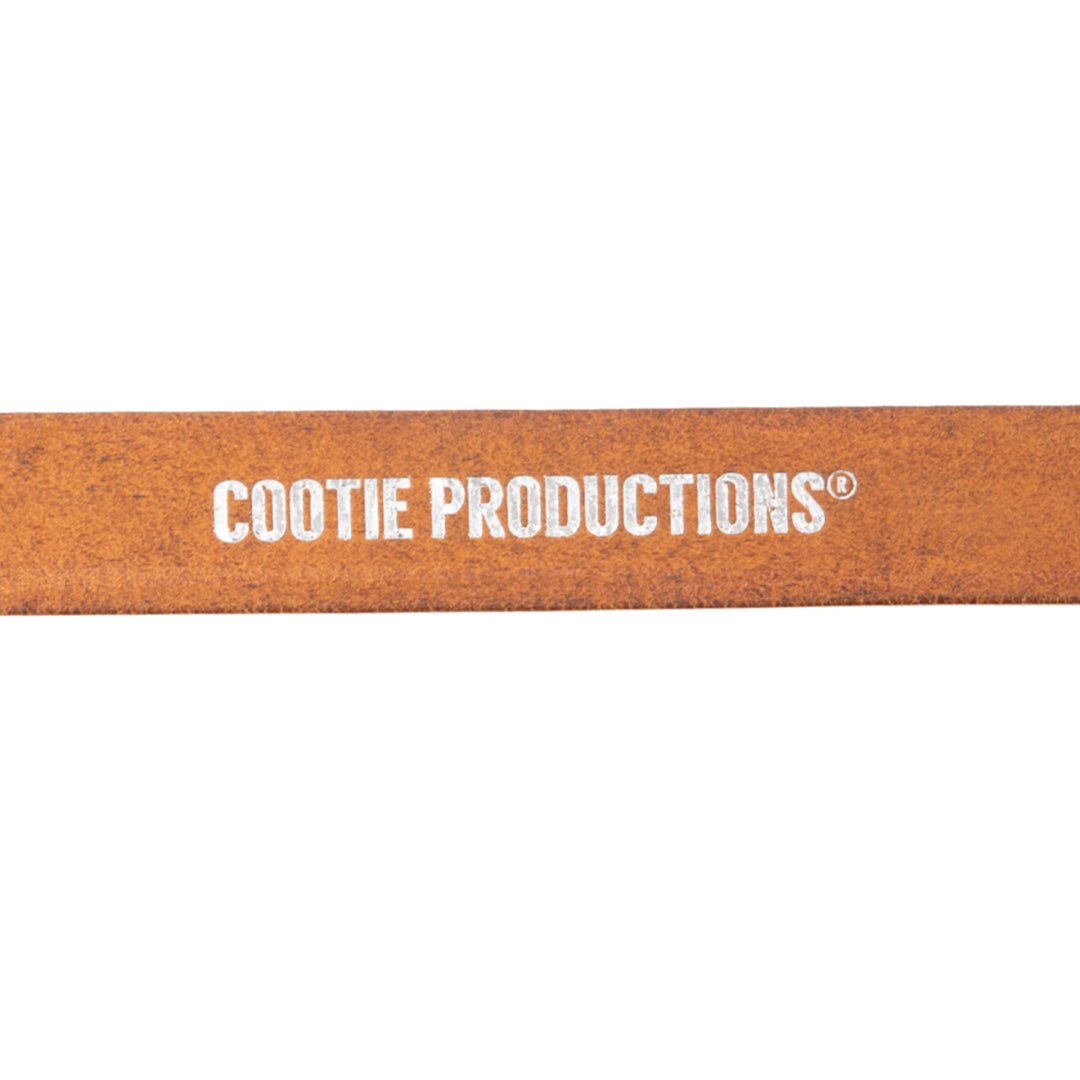 Tea-Core Leather Narrow Belt