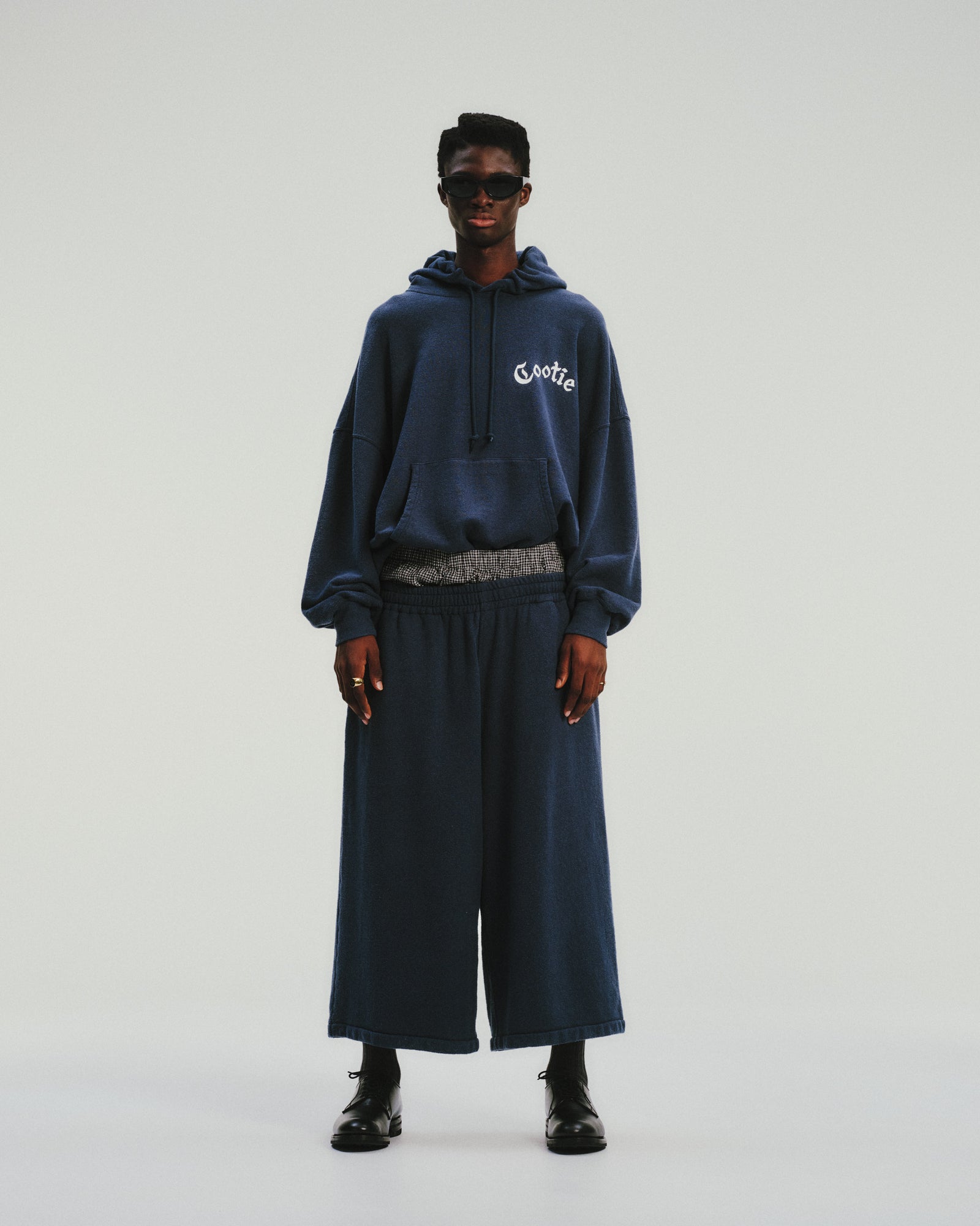 Venice Sweat Shin Cut Wide Easy Pants