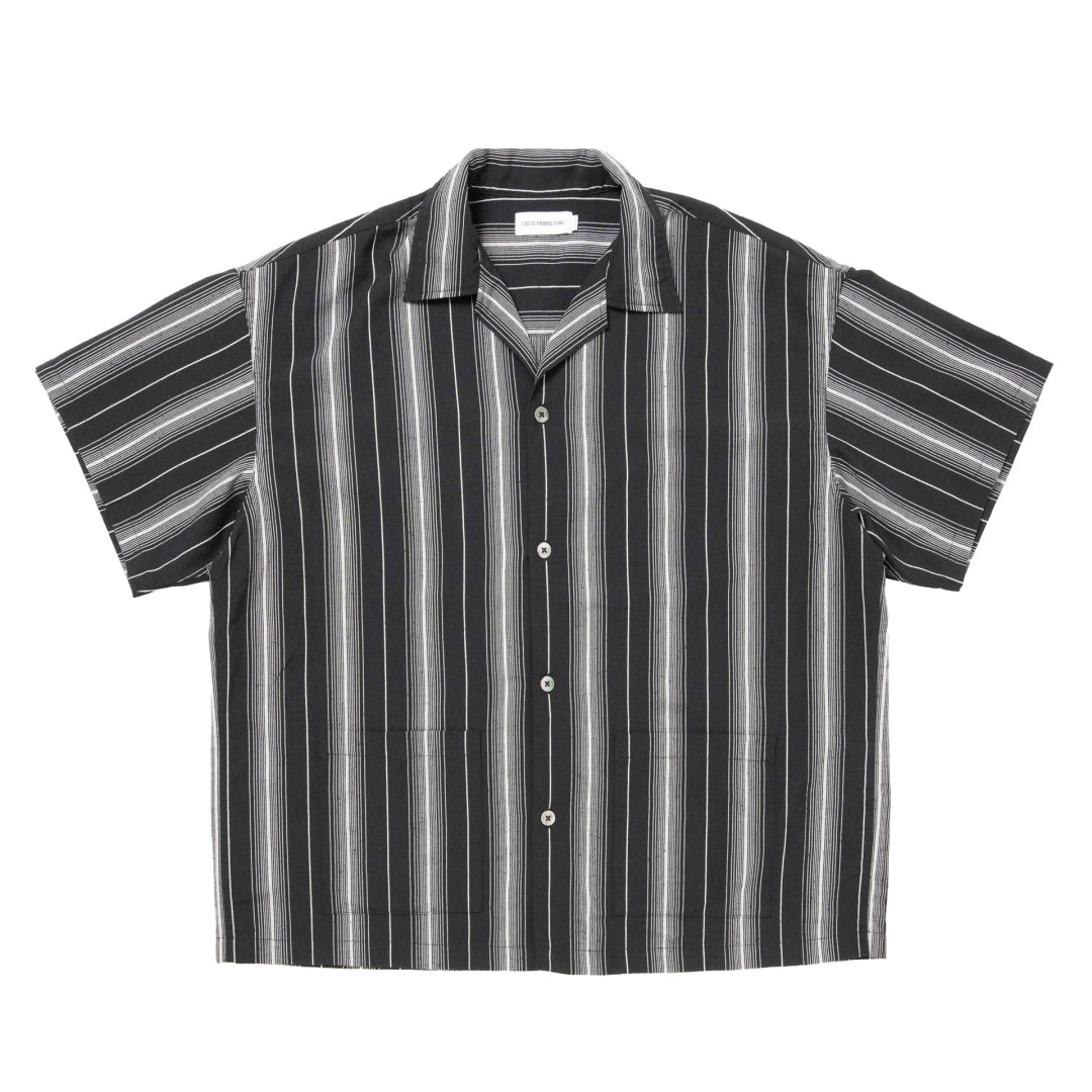 COOTIE PRODUCTIONS® Dobby Chain Stripe S/S Cavana Shirt (Black