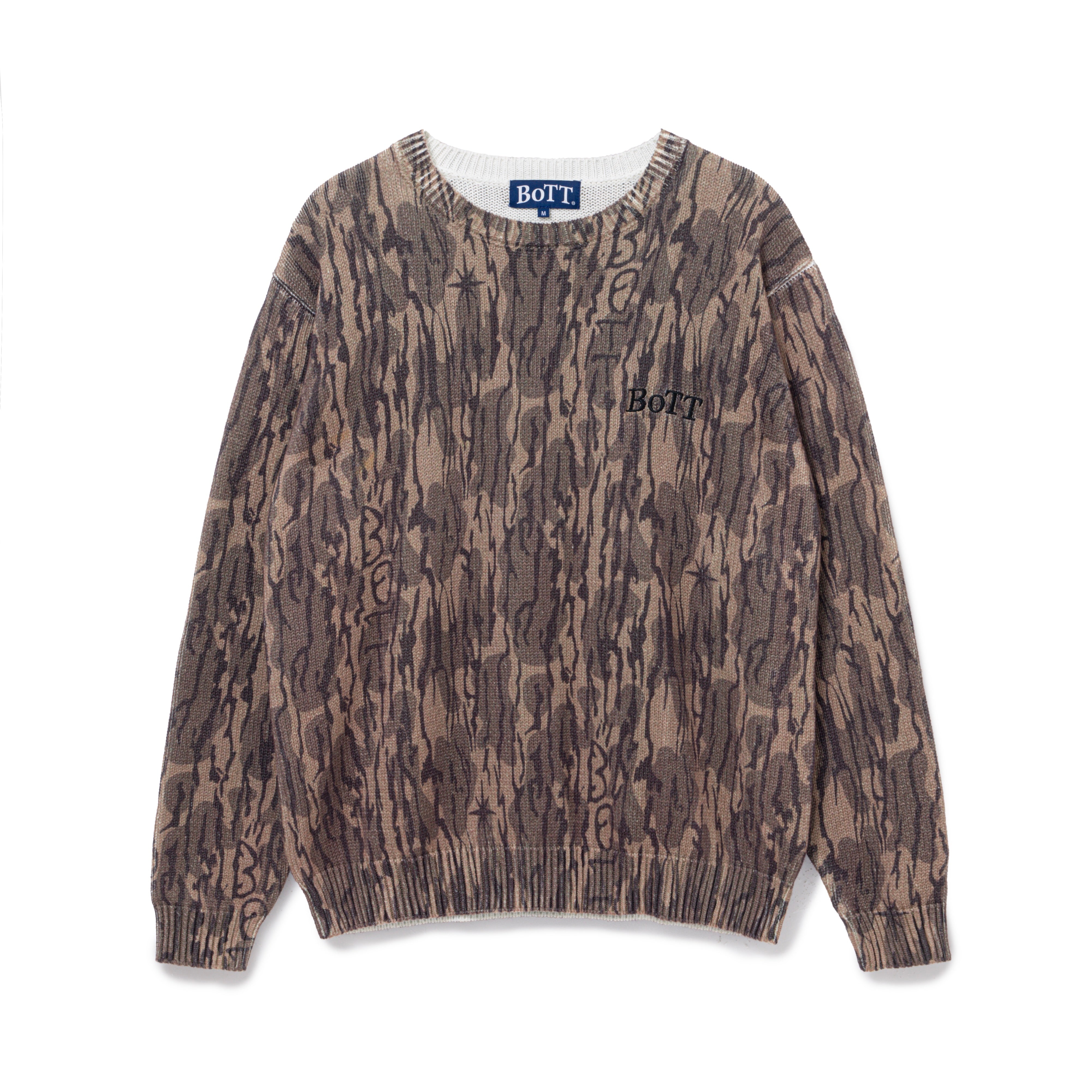 トップス BOTT CAMO PRINTED KNIT BoTT Camo Printed Knit (Camo) ボットの正規取り扱いオンライン