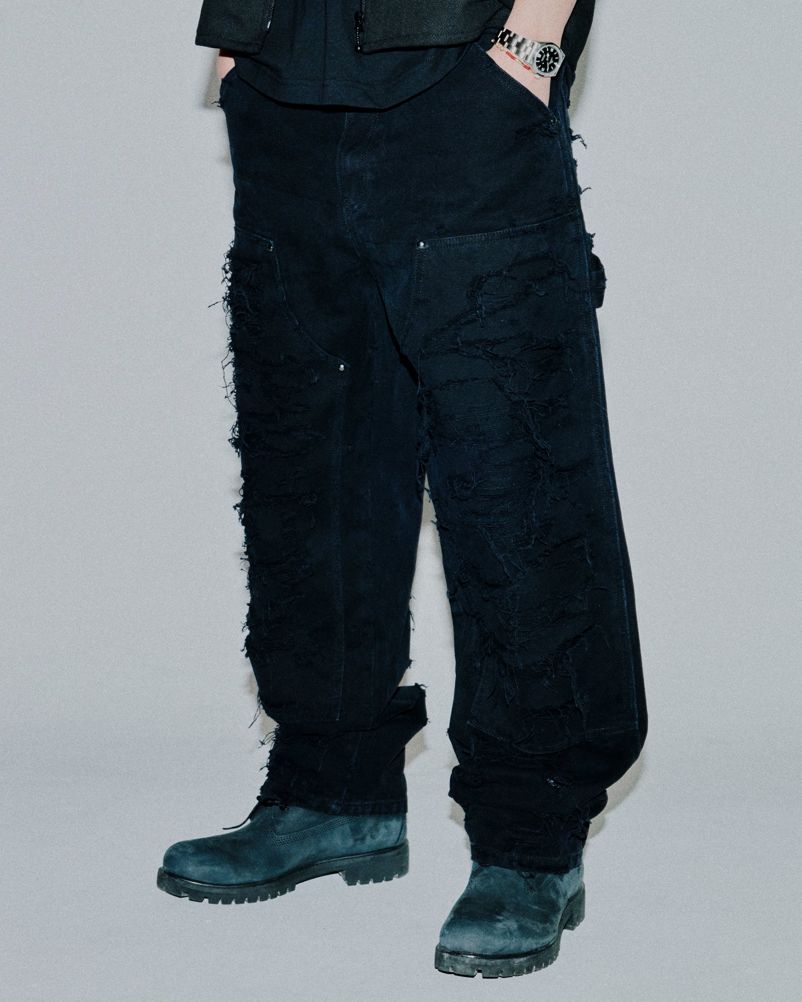 DESTROYED DOUBLE KNEE PAINTER PANTS