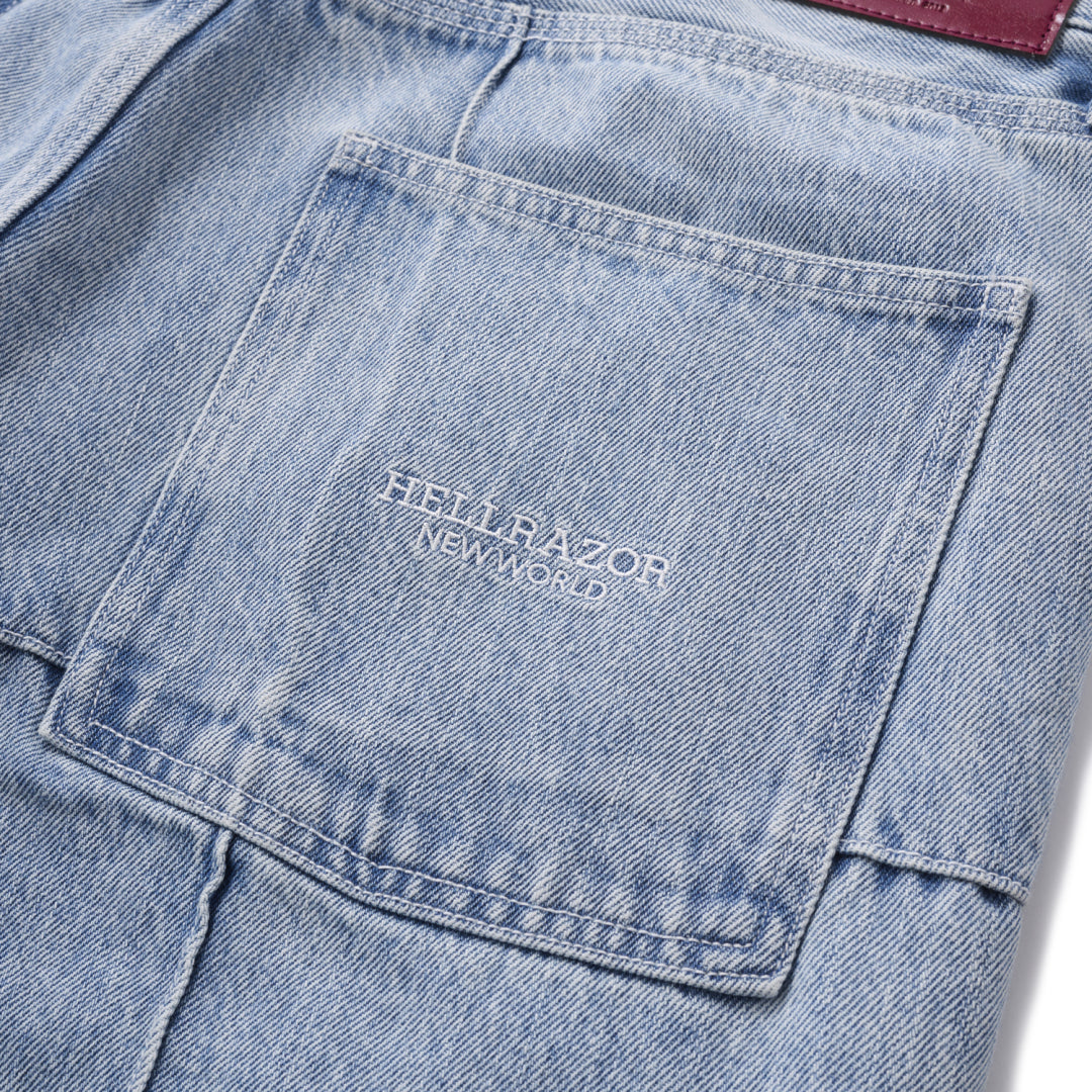 BLOCK BAGGIE DENIM PANTS
