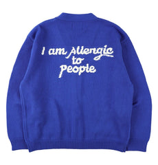 SON OF THE CHEESE  "I am Allergic to People"Knit Cardigan
