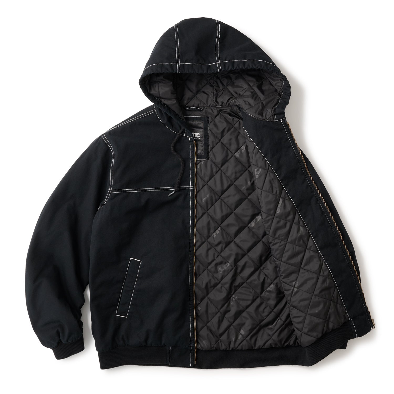 WASHED CANVAS HOODED JACKET