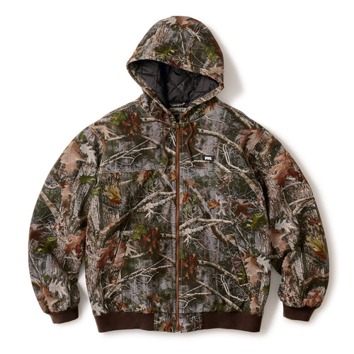WASHED CANVAS HOODED JACKET