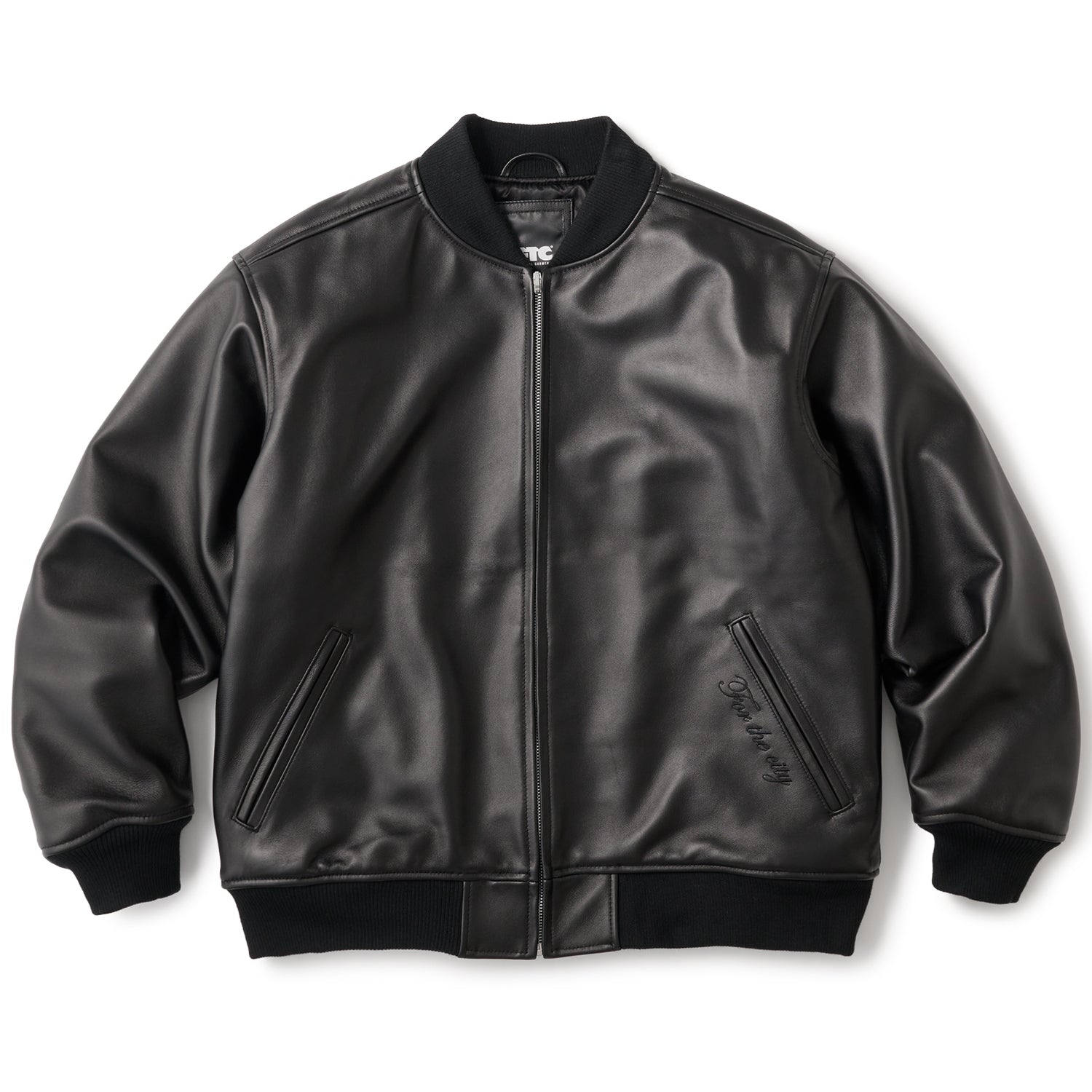 FTC エフティーシー LEATHER ZIP VARSITY JACKET のオンライン通販