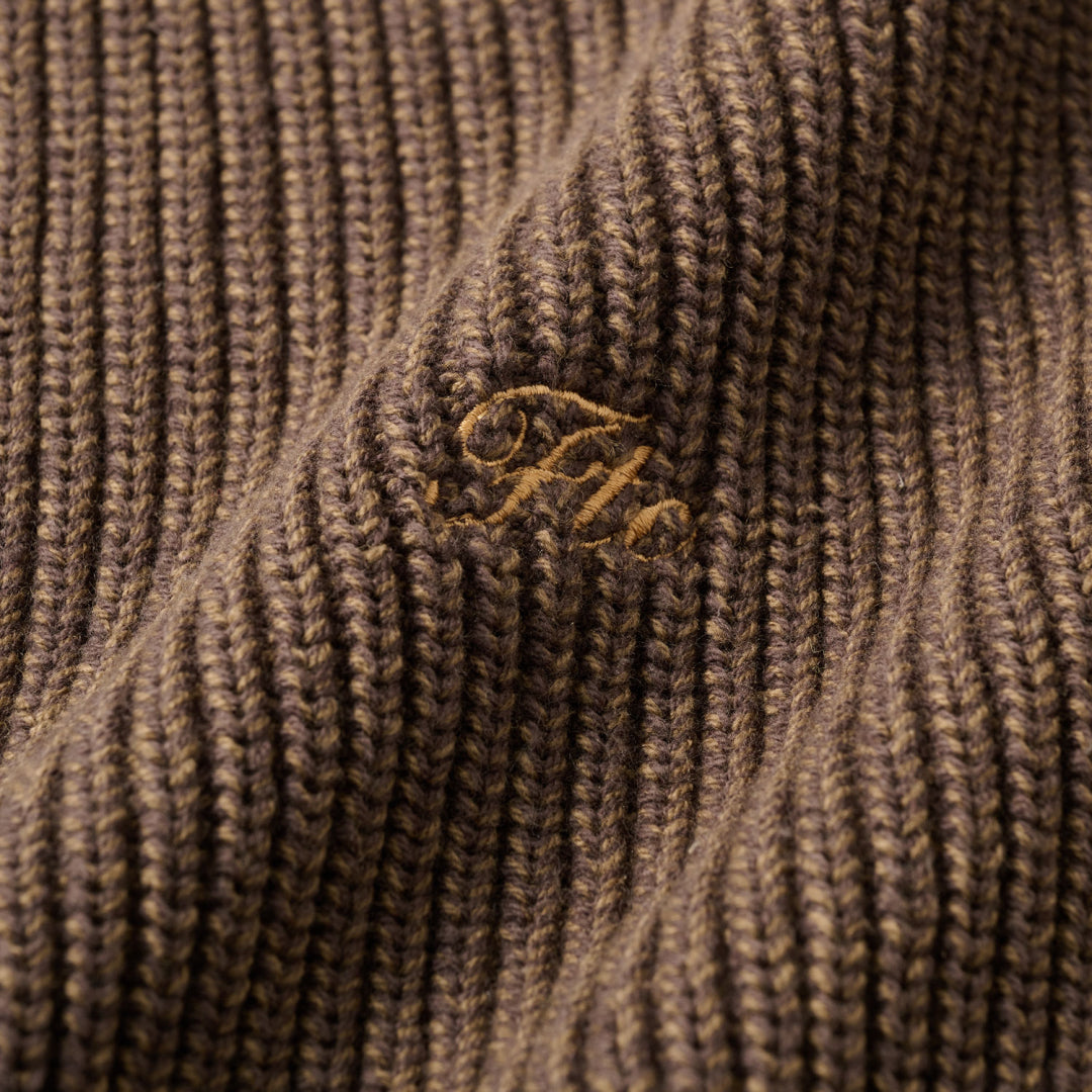 MELANGE RIB SWEATER
