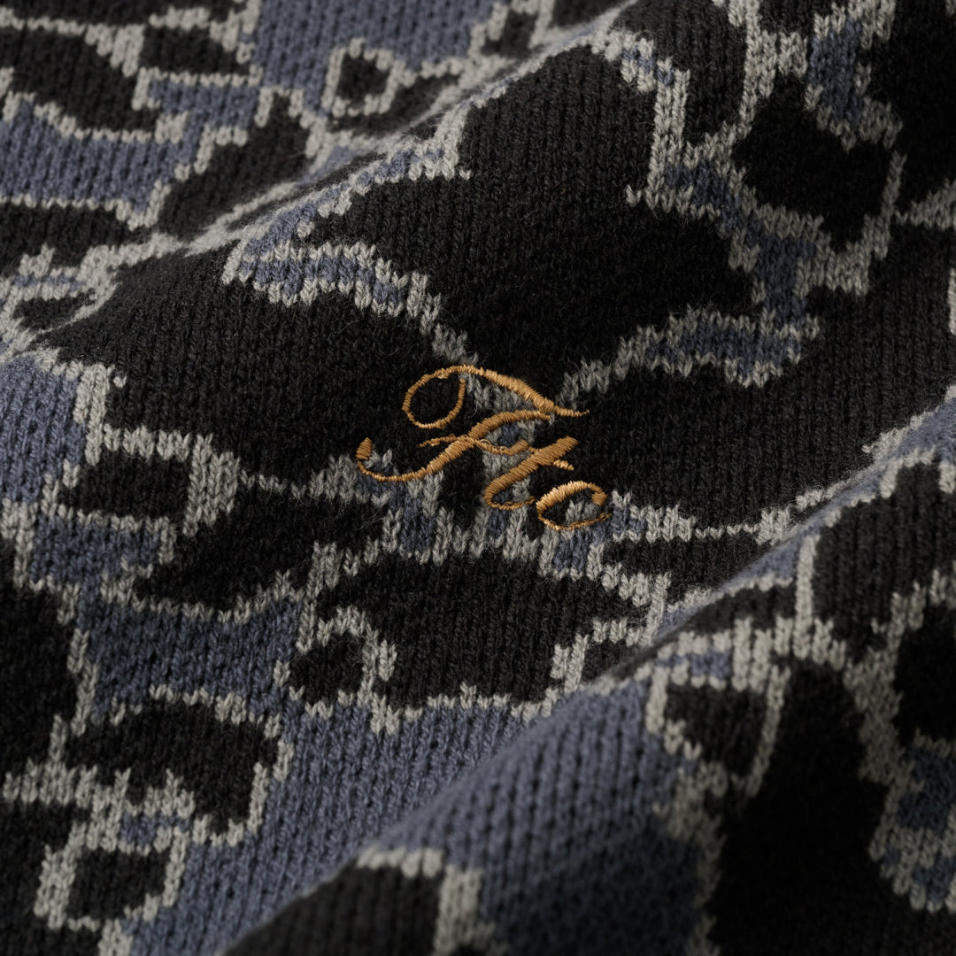 ALLOVER JACQUARD SWEATER