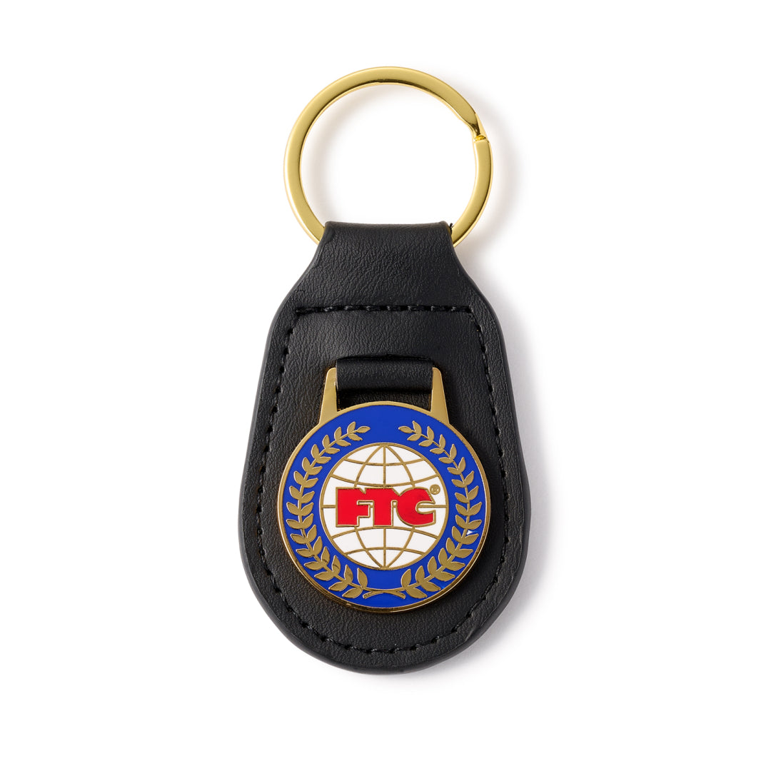 EMBLEM LEATHER KEYCHAIN