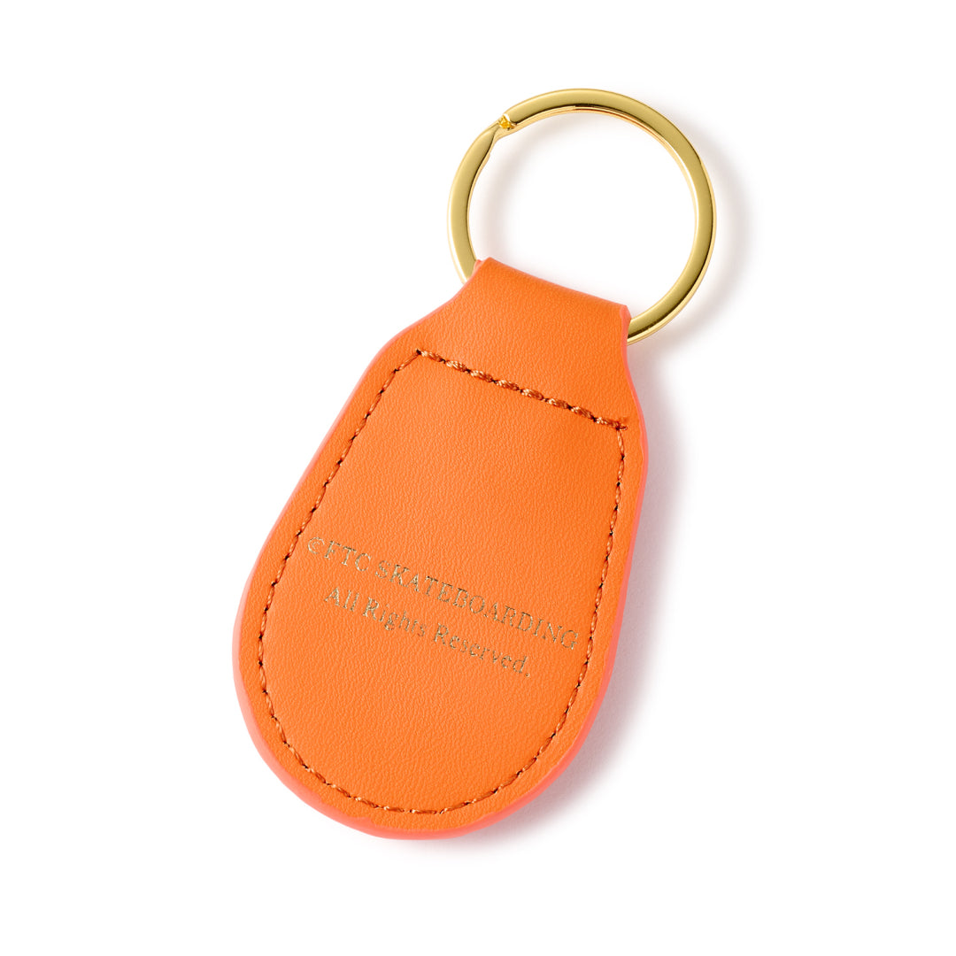 EMBLEM LEATHER KEYCHAIN