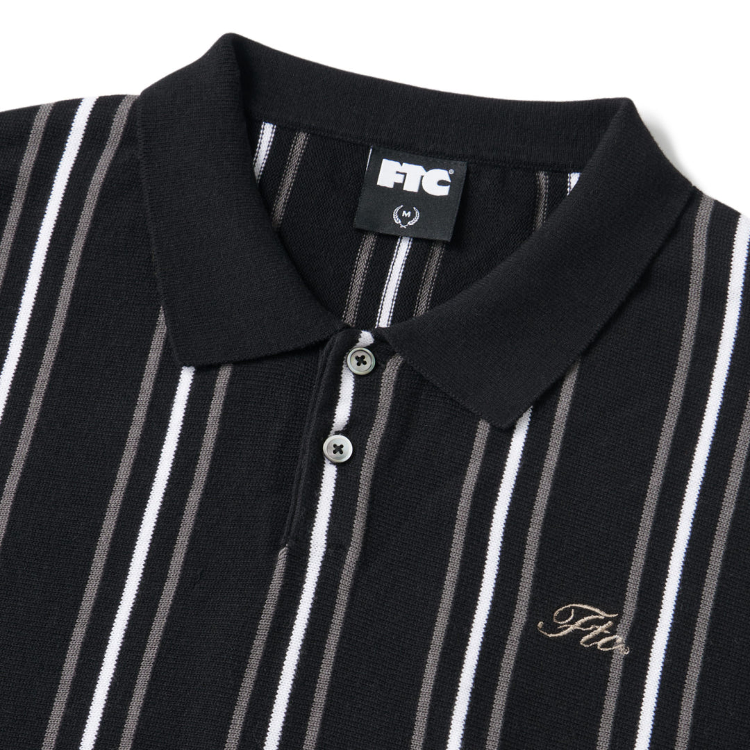 STRIPE KNIT POLO