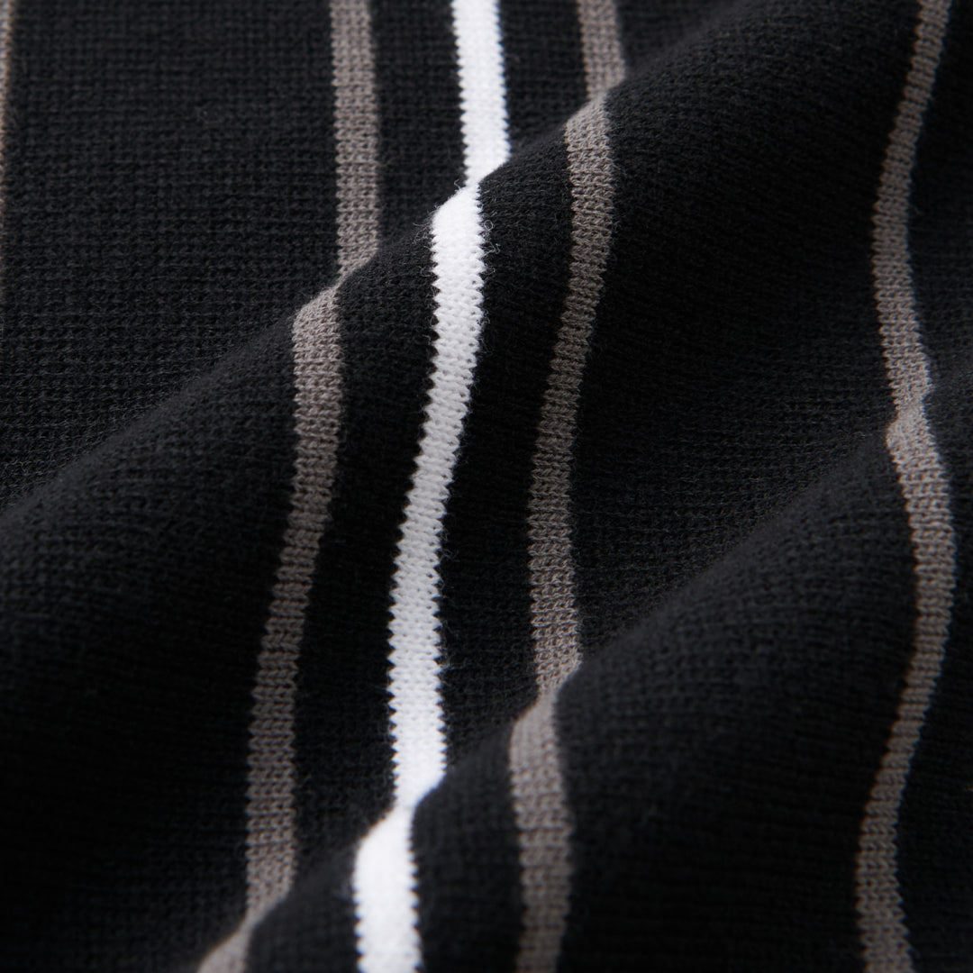 STRIPE KNIT POLO