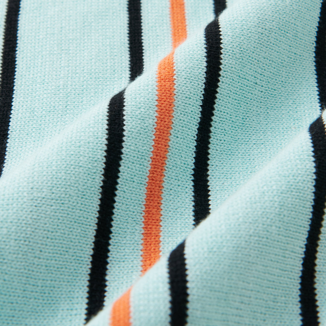 STRIPE KNIT POLO