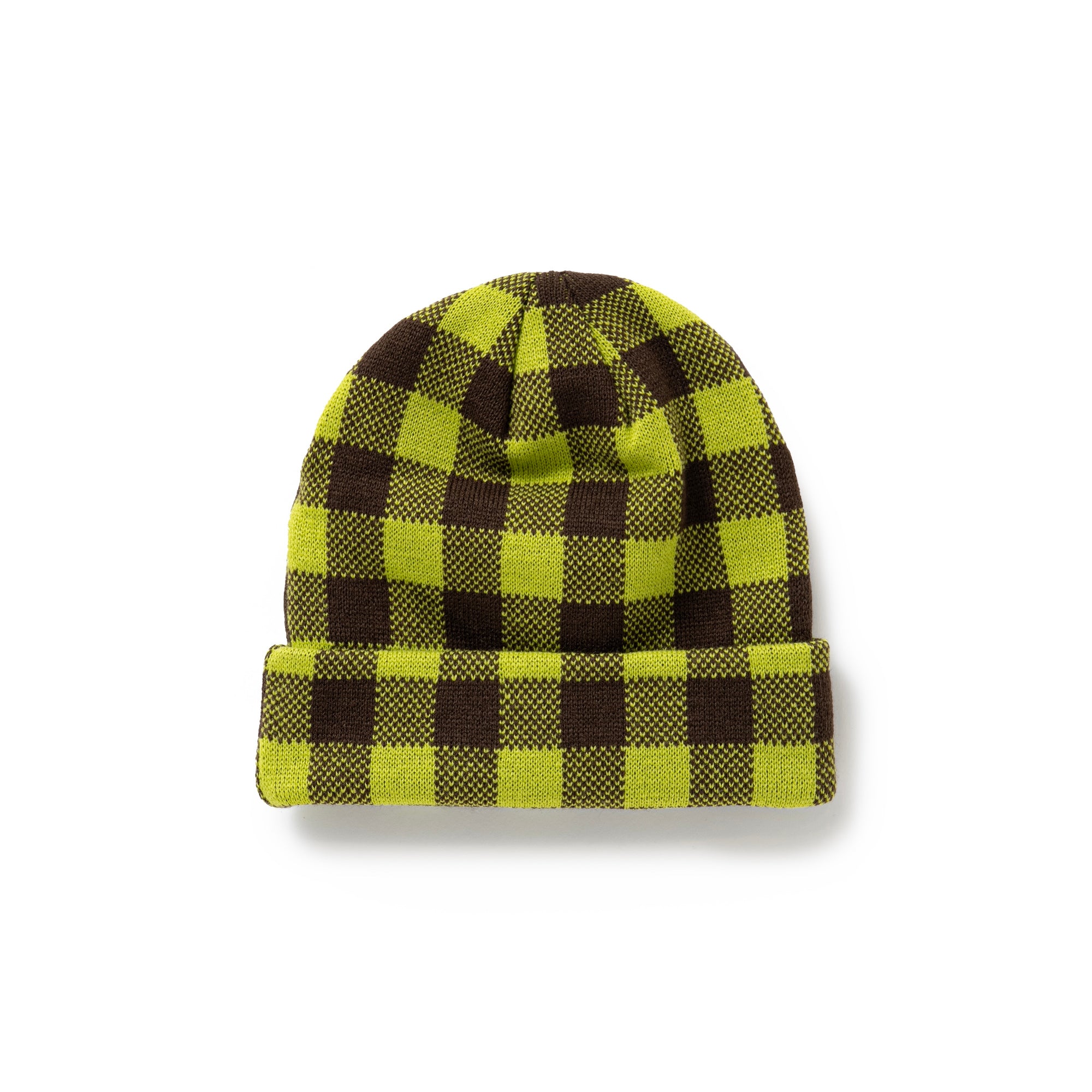 Gingham Check Beanie