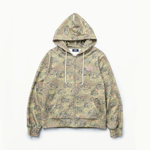 Camo Zipup Hoodie