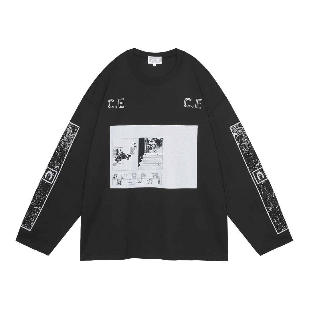 C.E（シーイー）SOCIETY HEAVY LONG SLEEVE T／ L C.E/シーイー】OVERDYE FORWARD LINE HEAVY LONG SLEEVE T(BEIGE