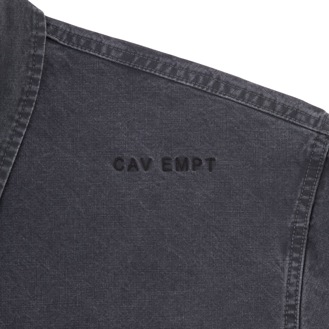 WASHED COTTON CANVAS ZIP JACKET
