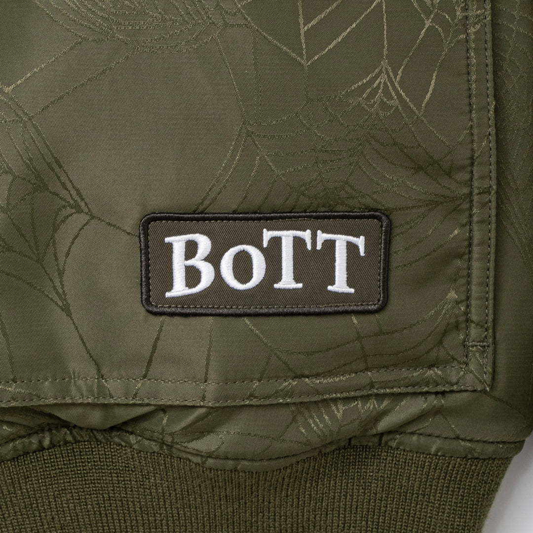 Hooded Jacquard Bomber Jacket