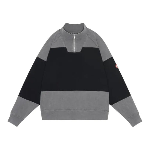 Overdye Stripe Half Zip