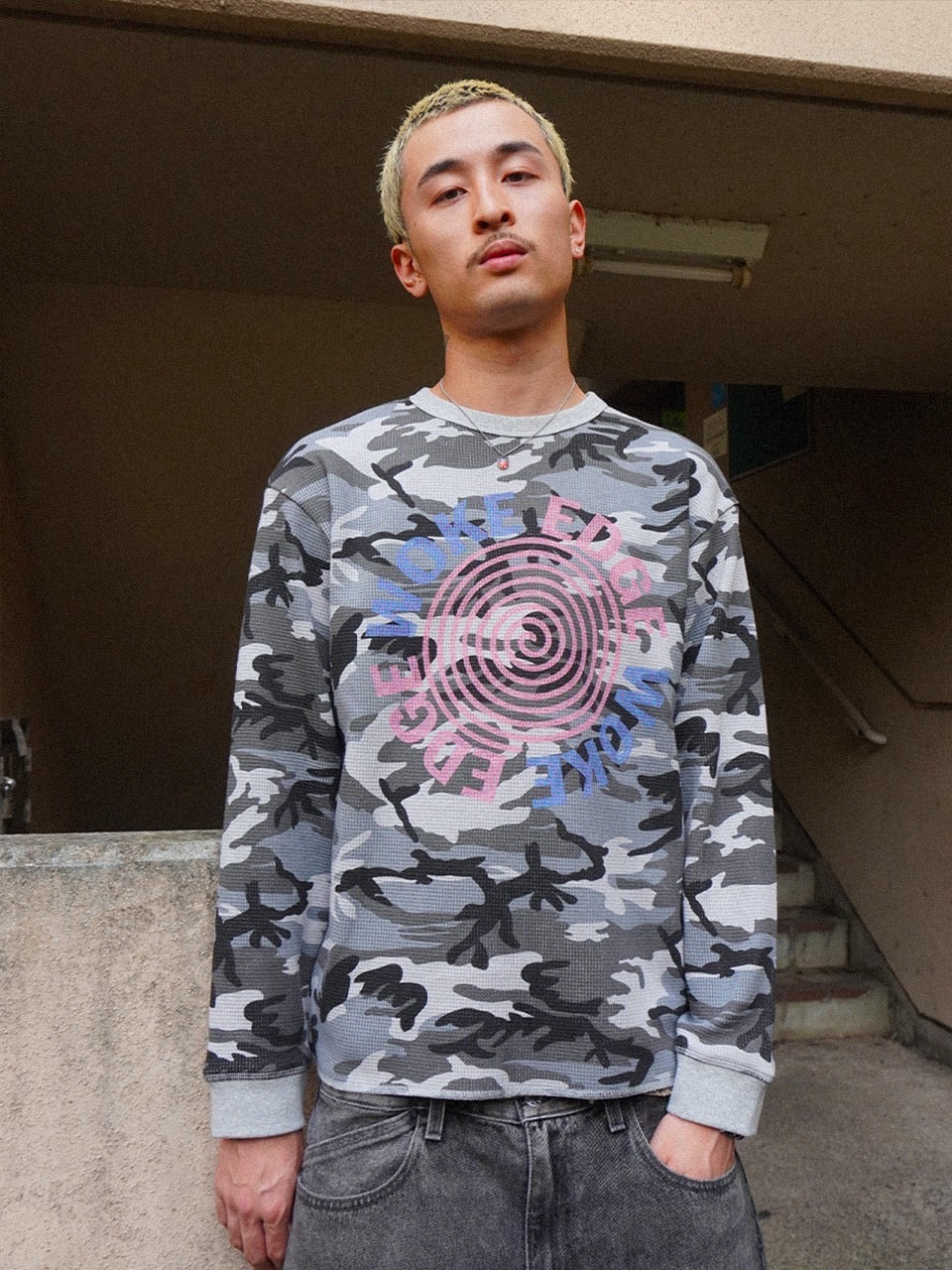 HYBRYDS × WOKE EDGE  Circle Logo Thermal Long Sleeve(送料無料対象外)