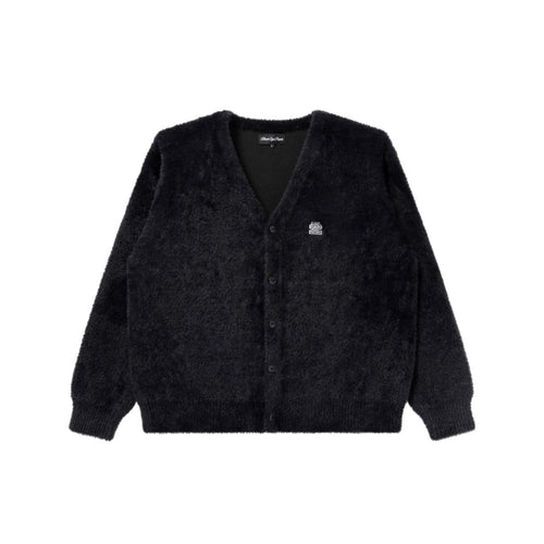 Black Eye Patch OG LABEL SHAGGY CARDIGAN ブラックアイパッチ