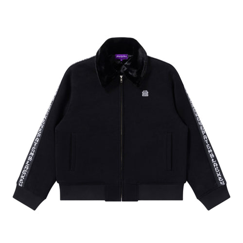 KANJI TAPED OG LABEL COLLARED JACKET