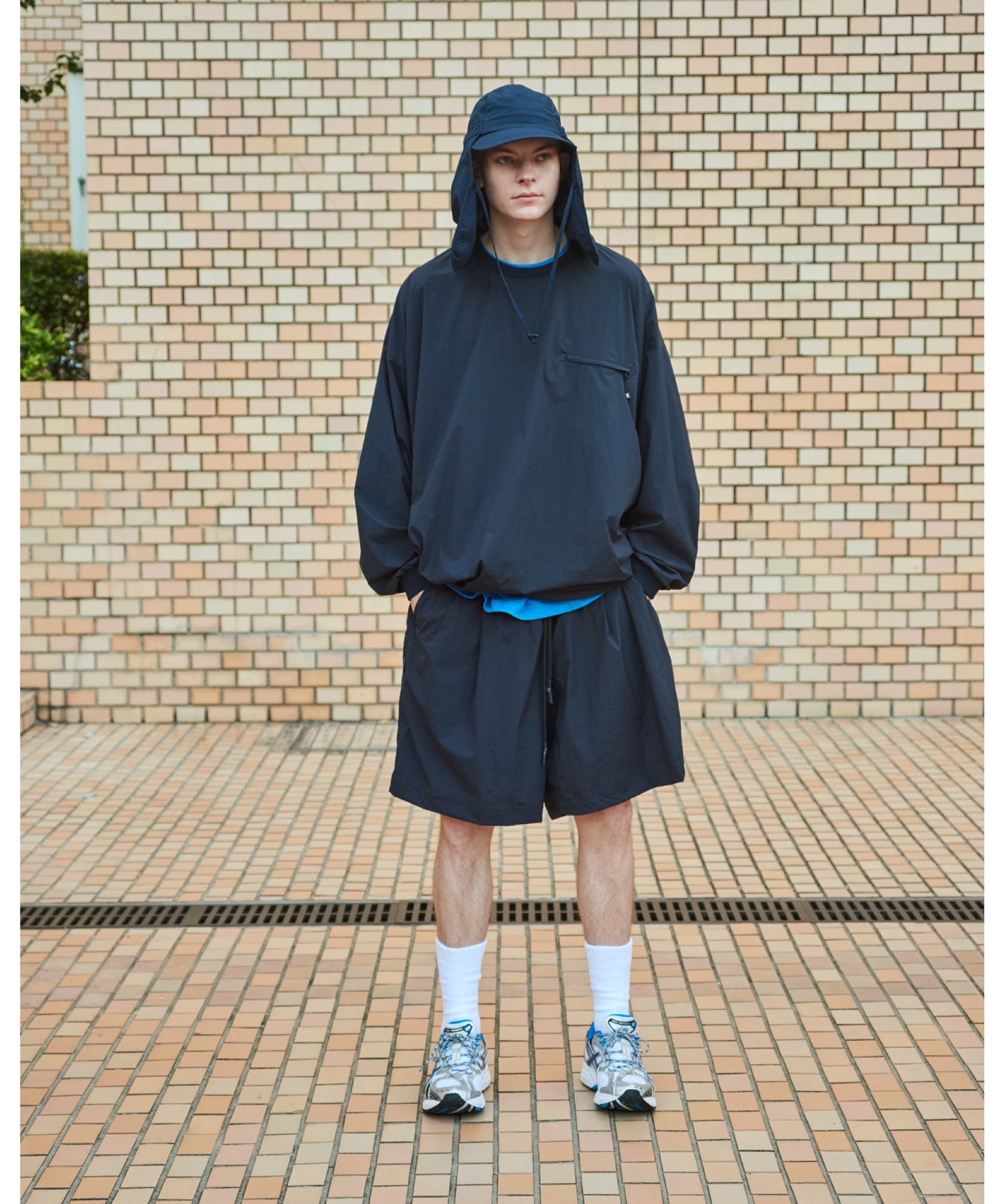 TECH POCKET NYLON LS TEE
