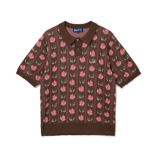Flower S/S Knit Polo