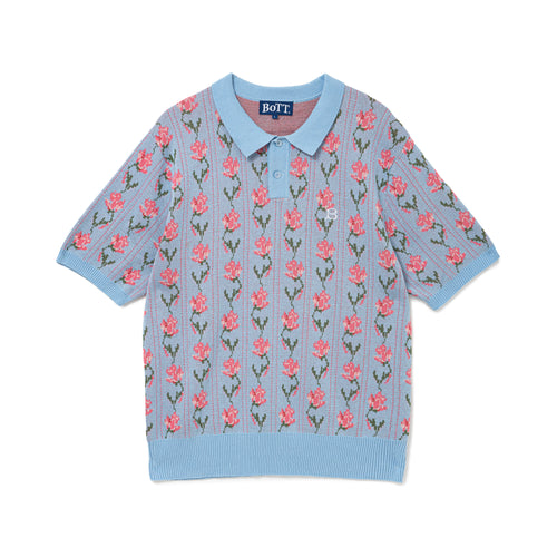 Flower S/S Knit Polo