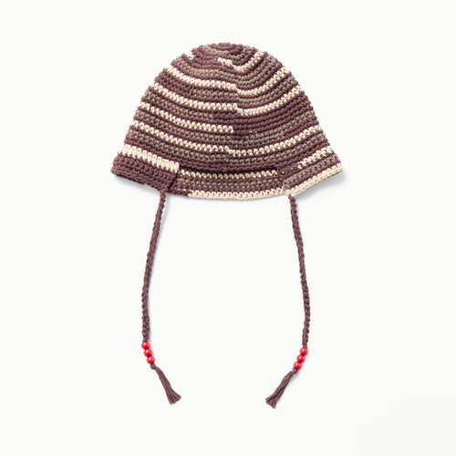 Hand-Knitted Border Hat