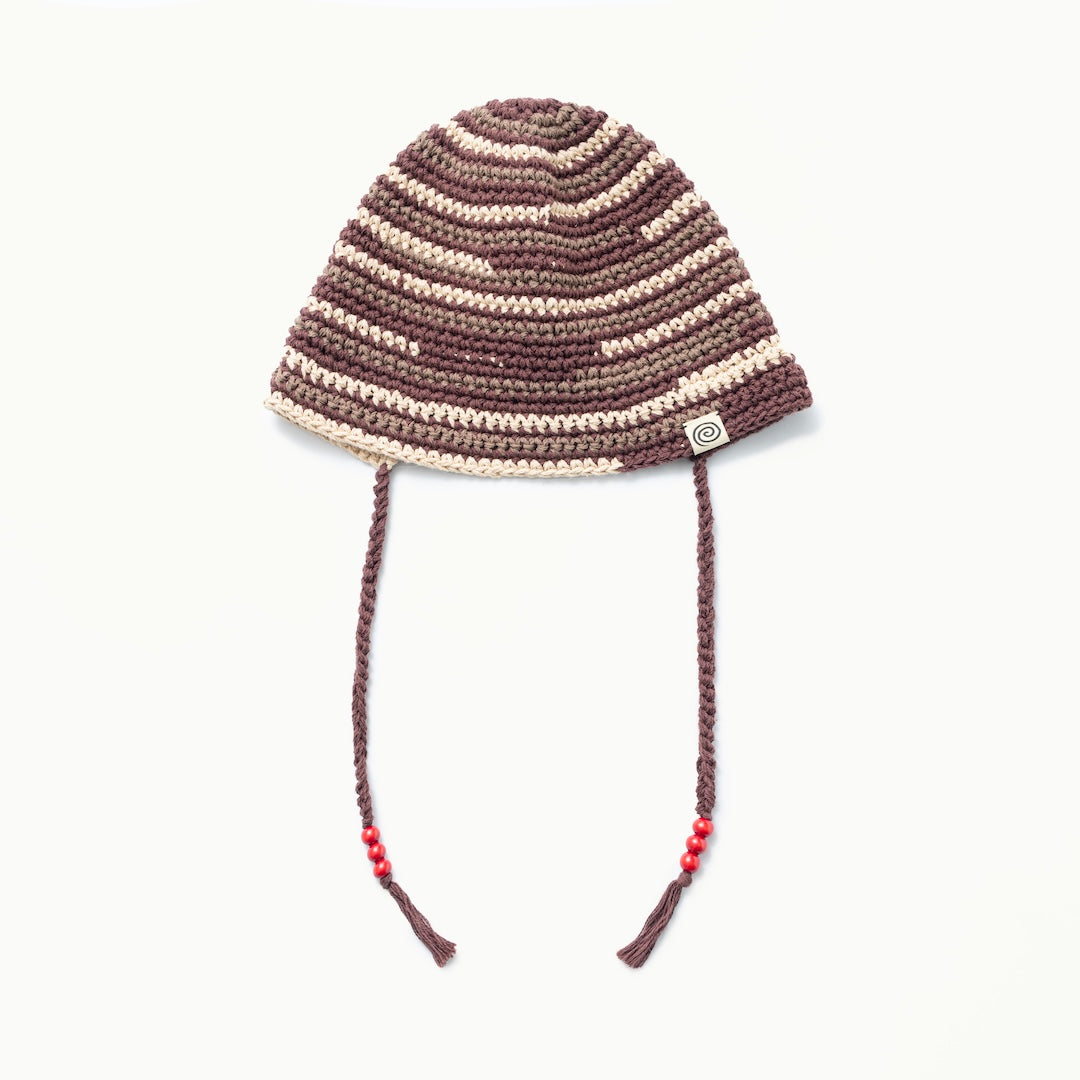 Hand-Knitted Border Hat