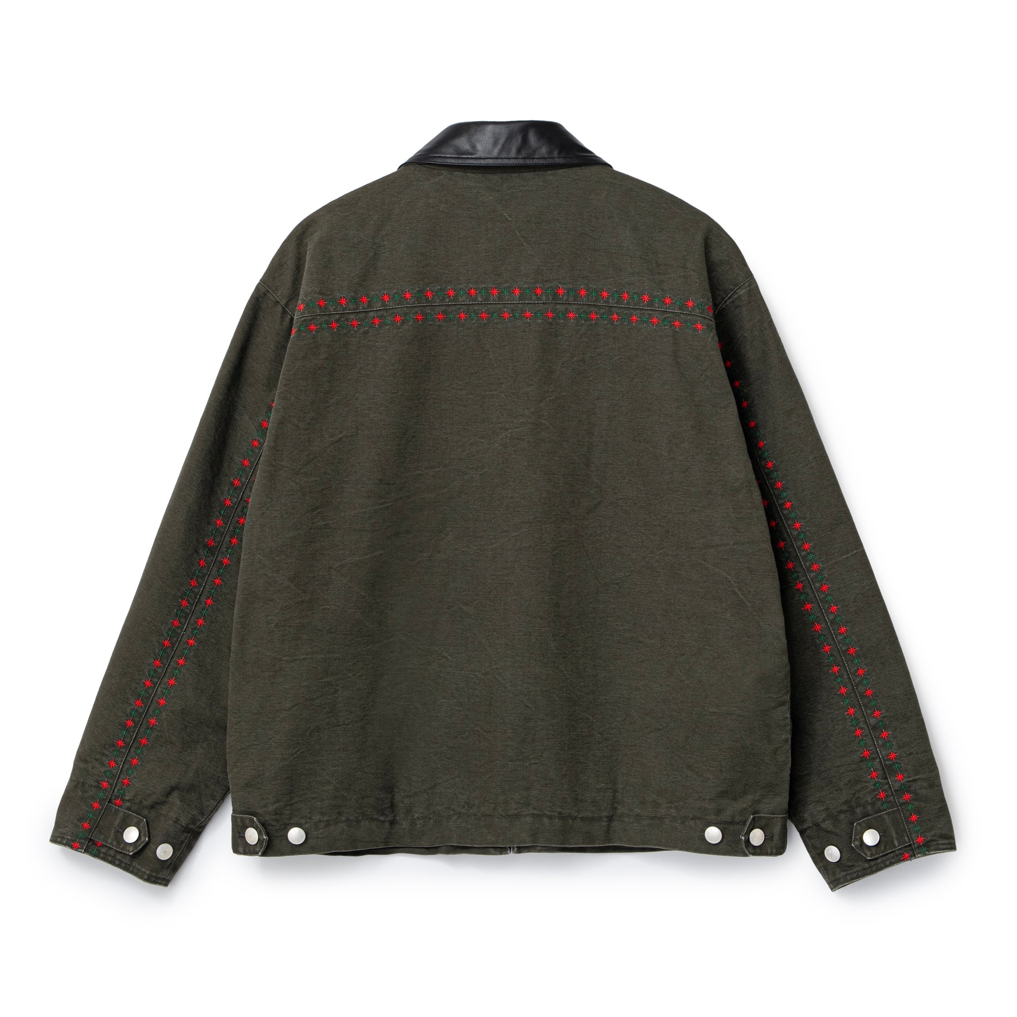 Leather Collar Work Jacket