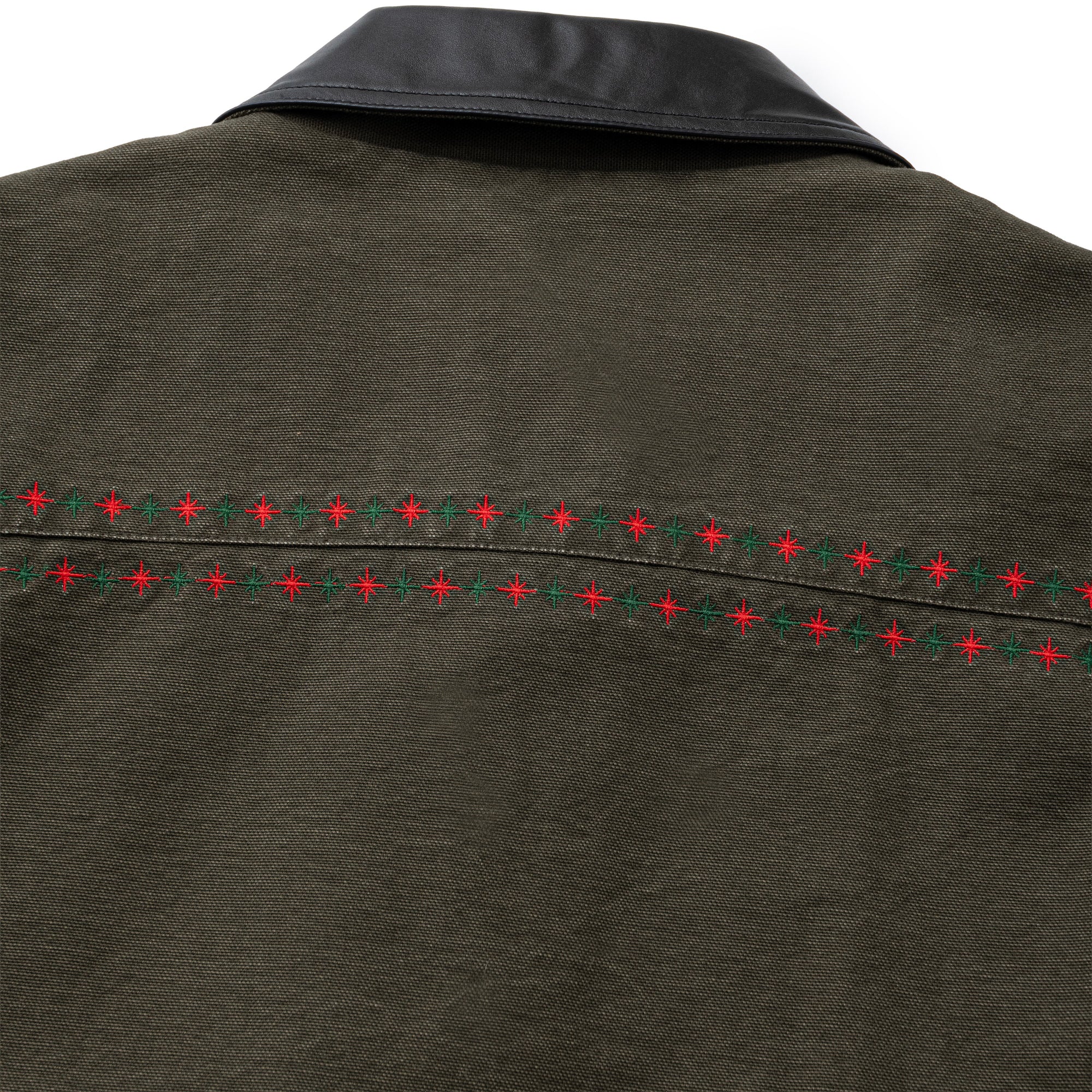 Leather Collar Work Jacket