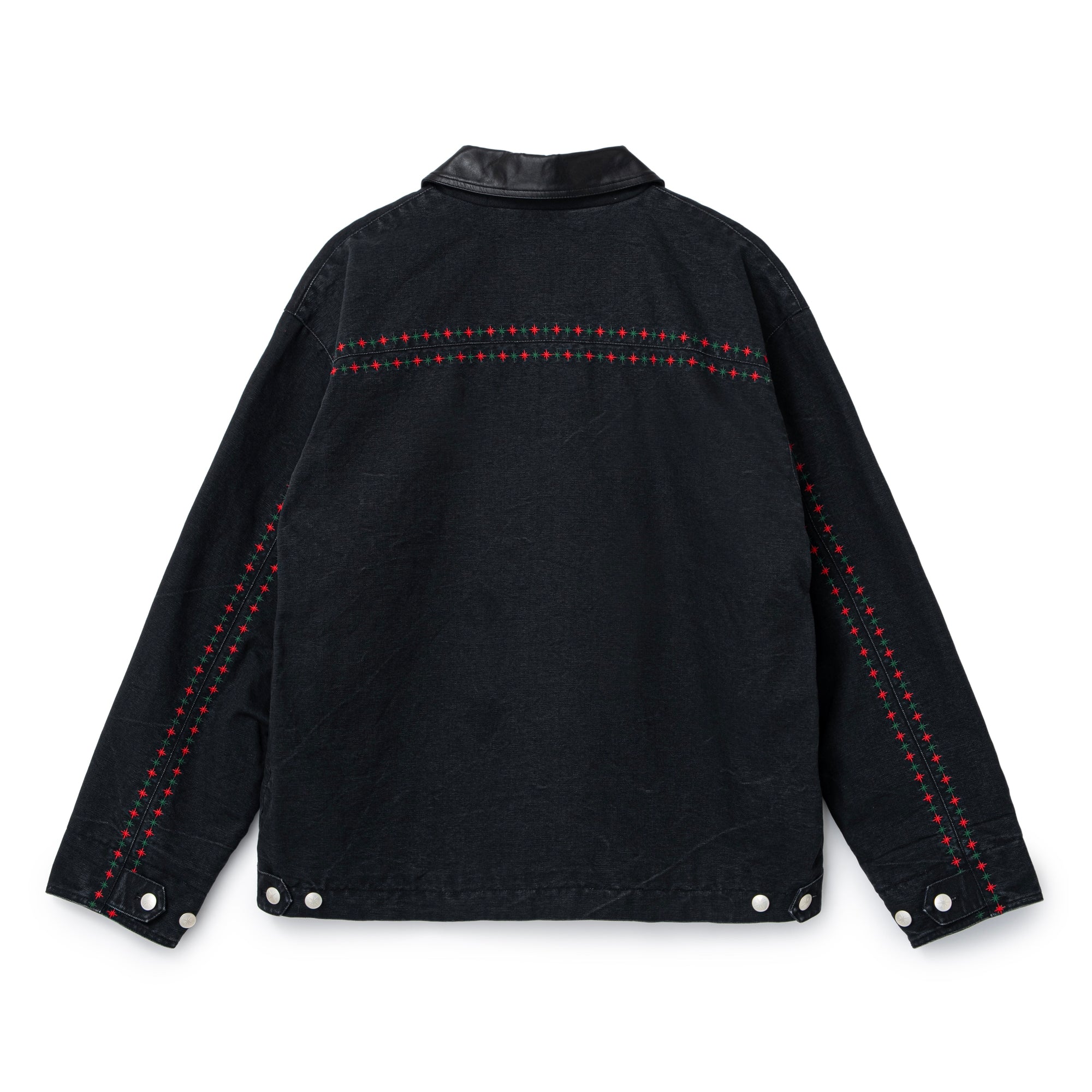 Leather Collar Work Jacket