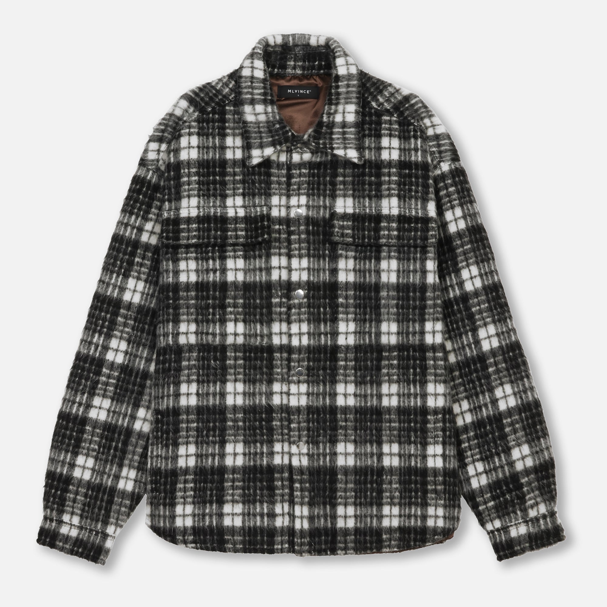 MLVINCE OVERSIZED CHECK JACKET (BLACK) メルヴィンスのオンライン ...