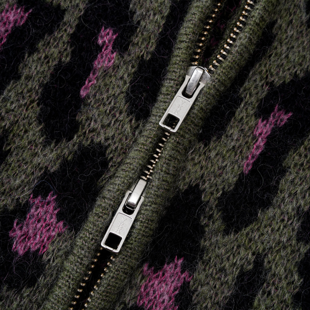 Leoparad Mohair Zip Knit