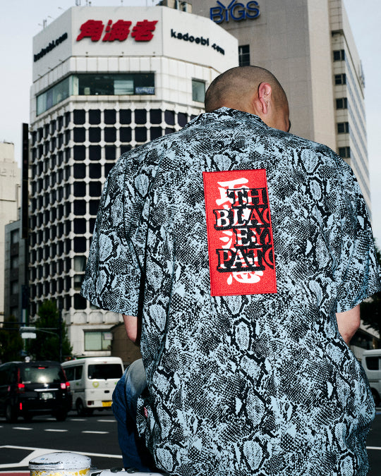 PYTHON HWC LABEL OPEN COLLARED S/S SHIRT