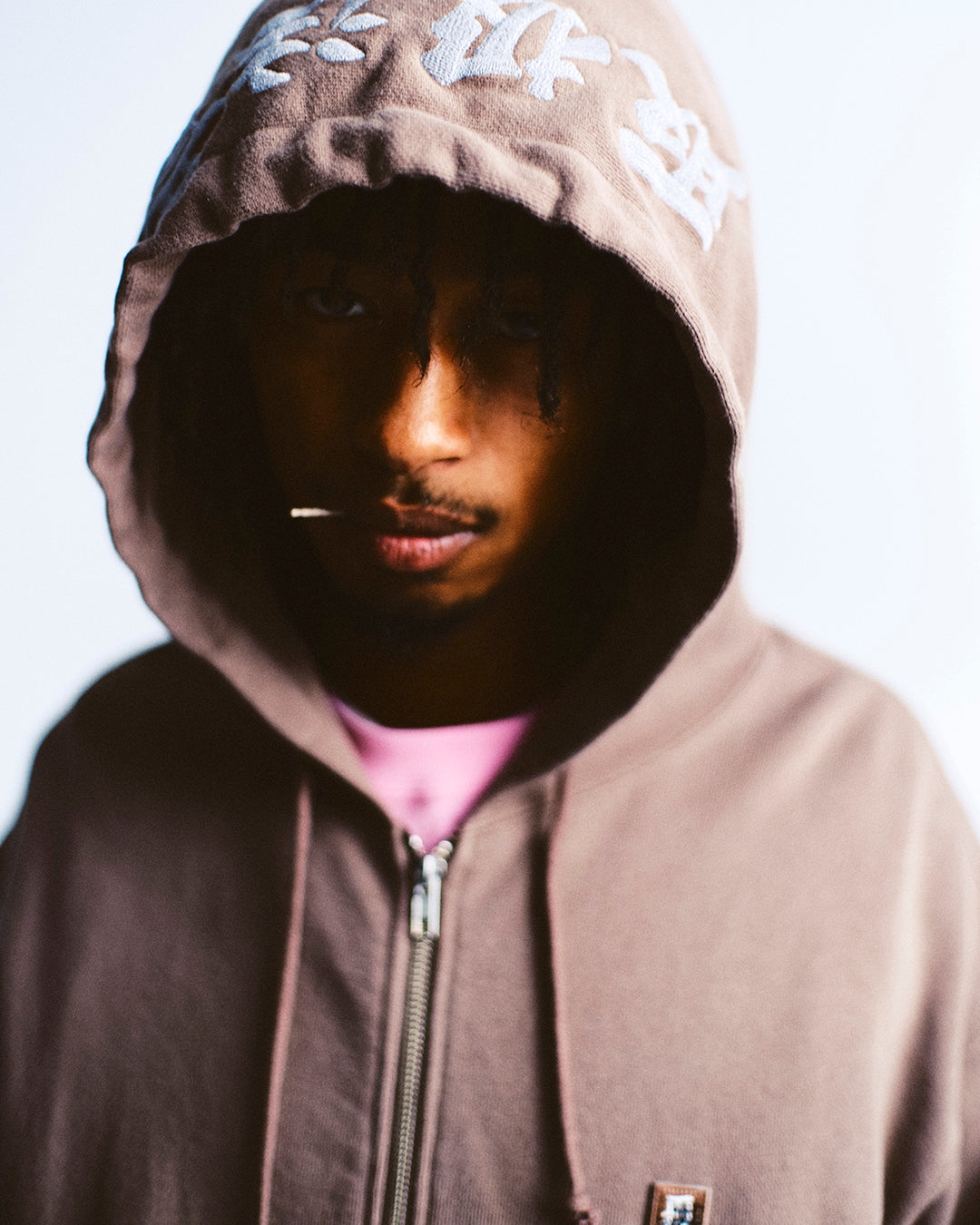 REFLECTOR EMBROIDERED SMALL HWC ZIP HOODIE