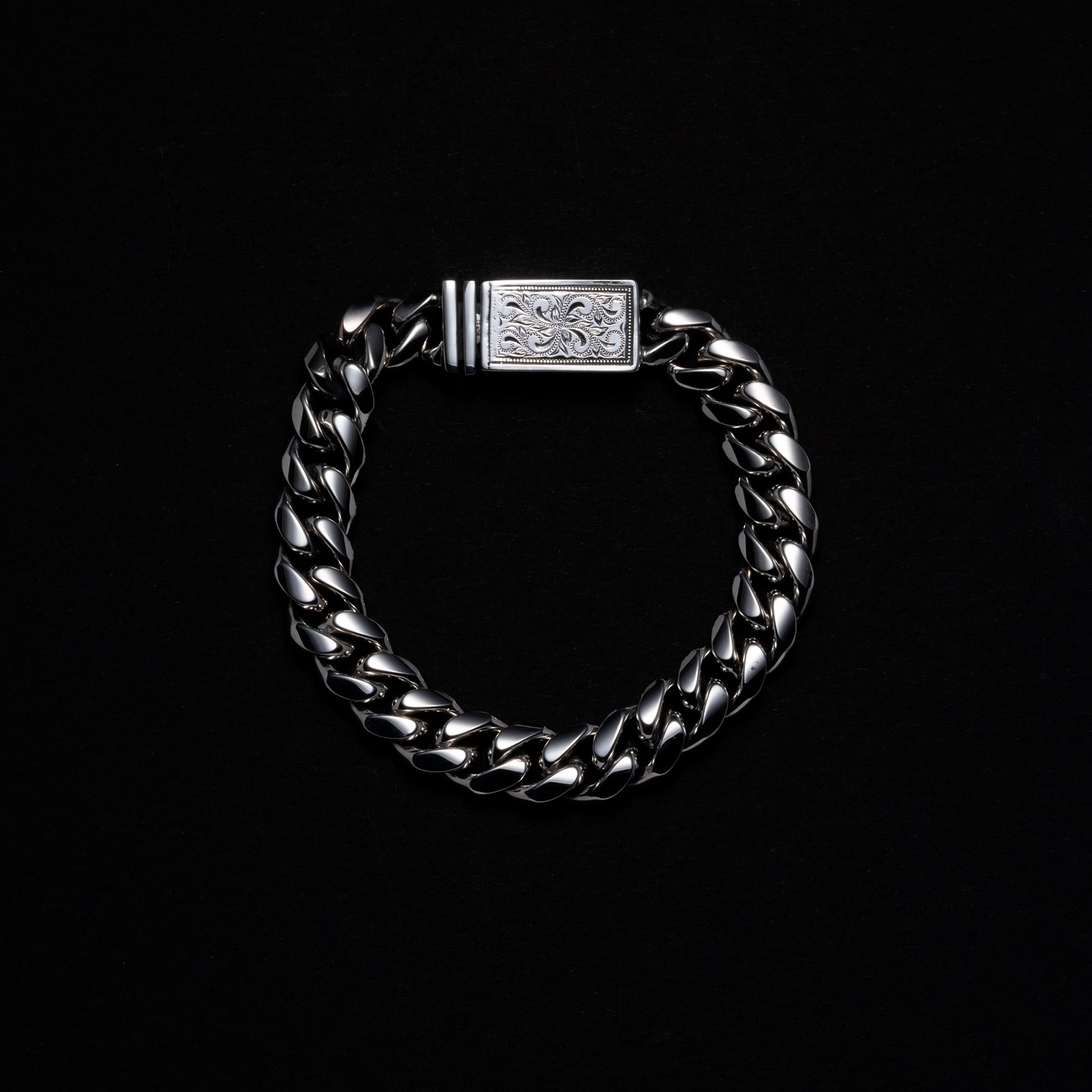 Antidote BUYERS CLUB Engraved Box Clasp Bracelet (Silver