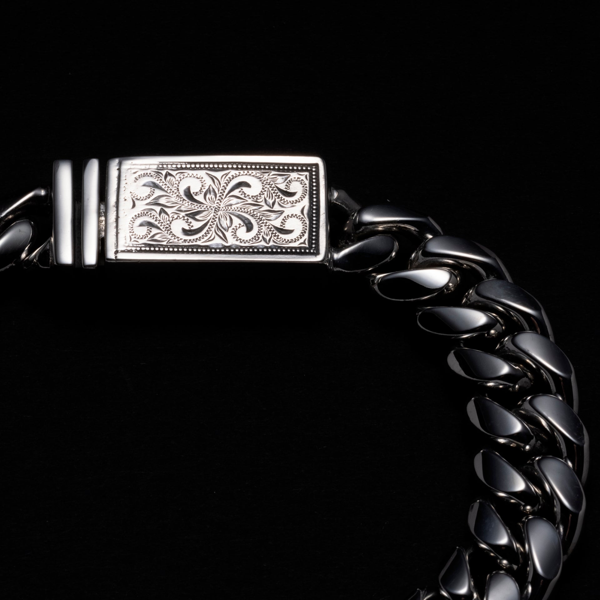 Engraved Box Clasp Bracelet
