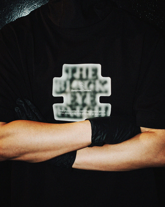 SENSITIVE CONTENT OG LABEL TEE