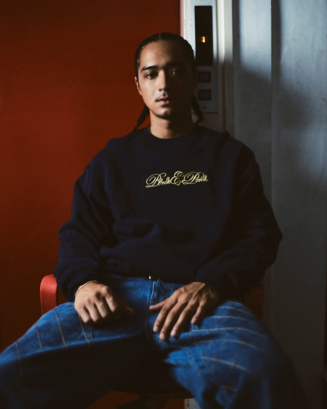 SERPENTINE SCRIPT CREW SWEAT