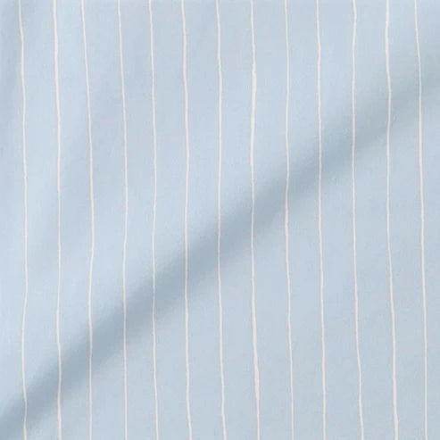 COTTON STRIPE OPEN COLLAR SS SHIRT