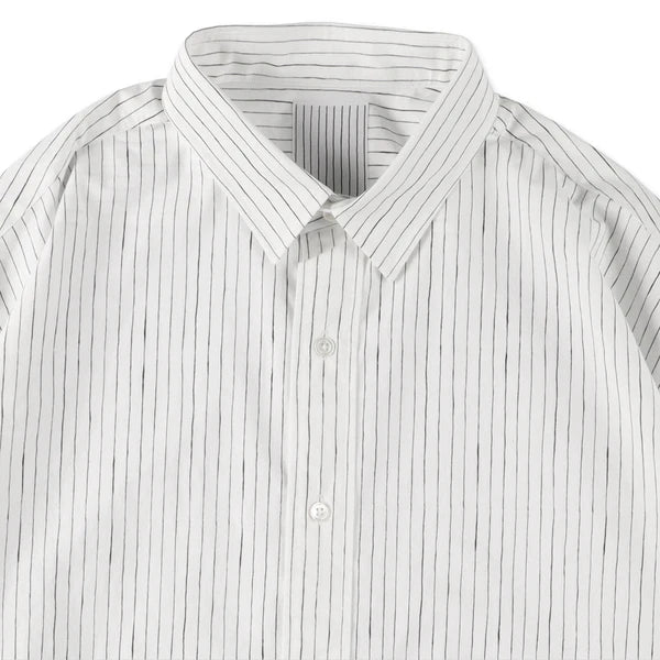 COTTON STRIPE SLIT SHIRT