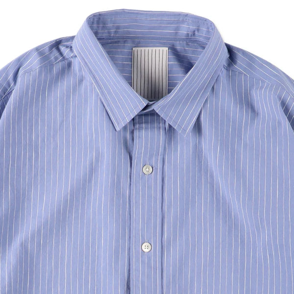COTTON STRIPE SLIT SHIRT