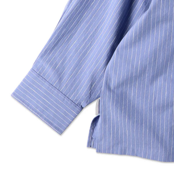 COTTON STRIPE SLIT SHIRT
